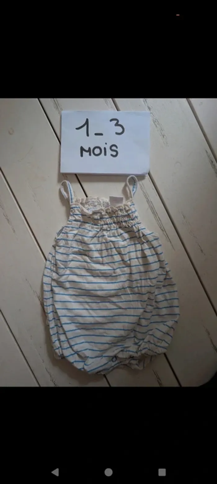 Ensemble bébé fille 1/3 mois