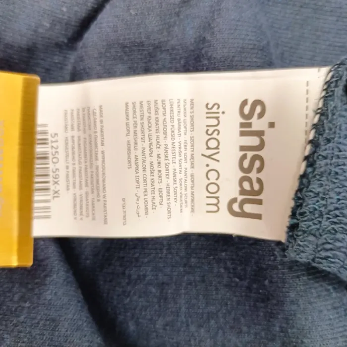 Short bleu regular taille élastique avec cordon Sinsay homme taille XL A877 - photo numéro 13
