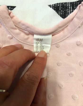 Jolie robe rose à motifs pois H&M 6-9 mois