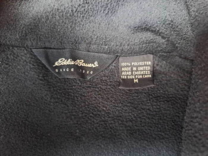 Polaire zippée Eddie Bauer – Homme M – Noir - brodé (627) - photo numéro 10