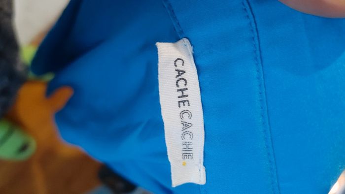 Chemise en satin bleu - photo numéro 5