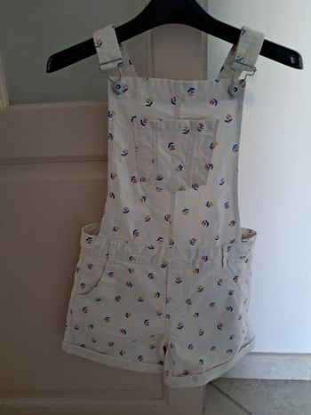 Salopette écru avec motif fleur Okaïdi 10 ans
