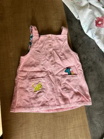 Robe salopette bébé fille, du pareil au même, 6 mois