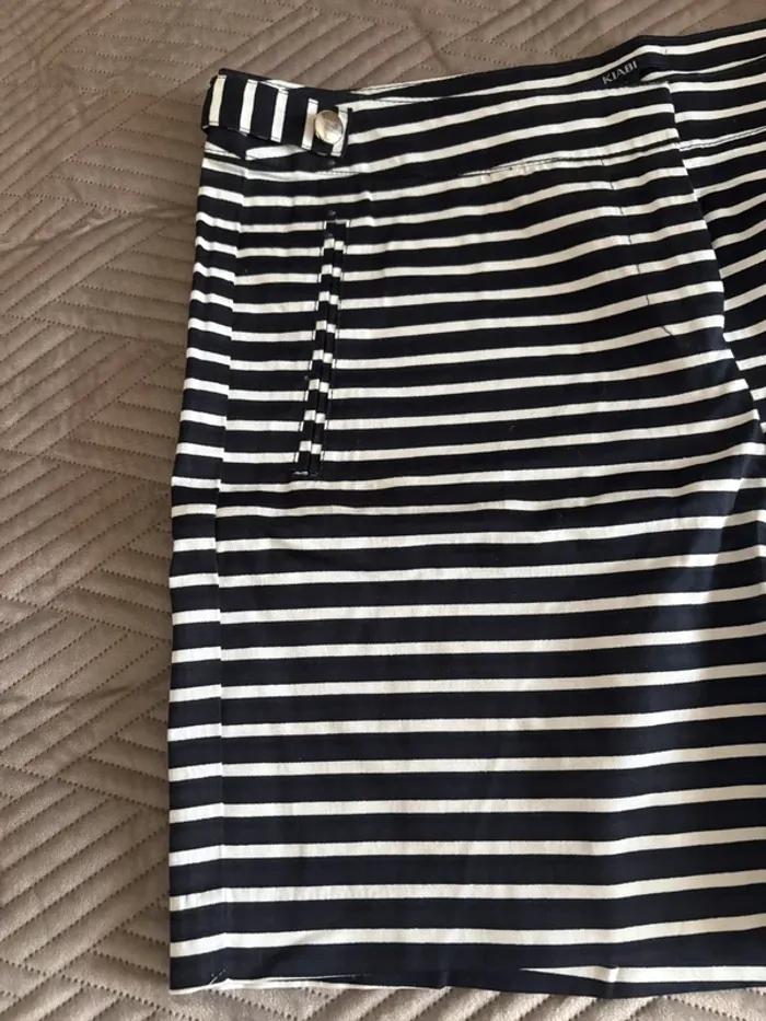 Short rayé femme kiabi, taille 38 - photo numéro 2