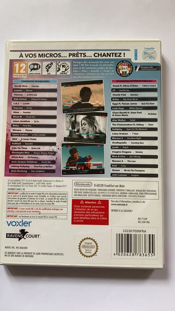 let’s sing 2018 wii - photo numéro 2