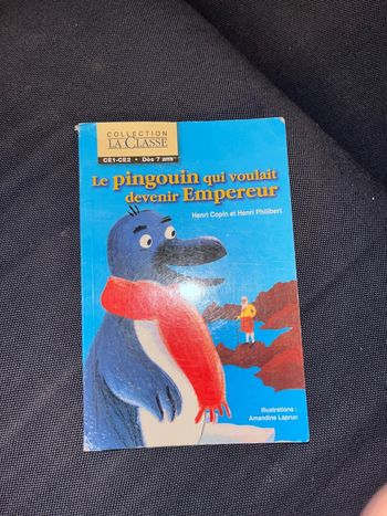 Livre pour enfants le pingouin qui voulait devenir empereur par Henri Copin et Henri philibert