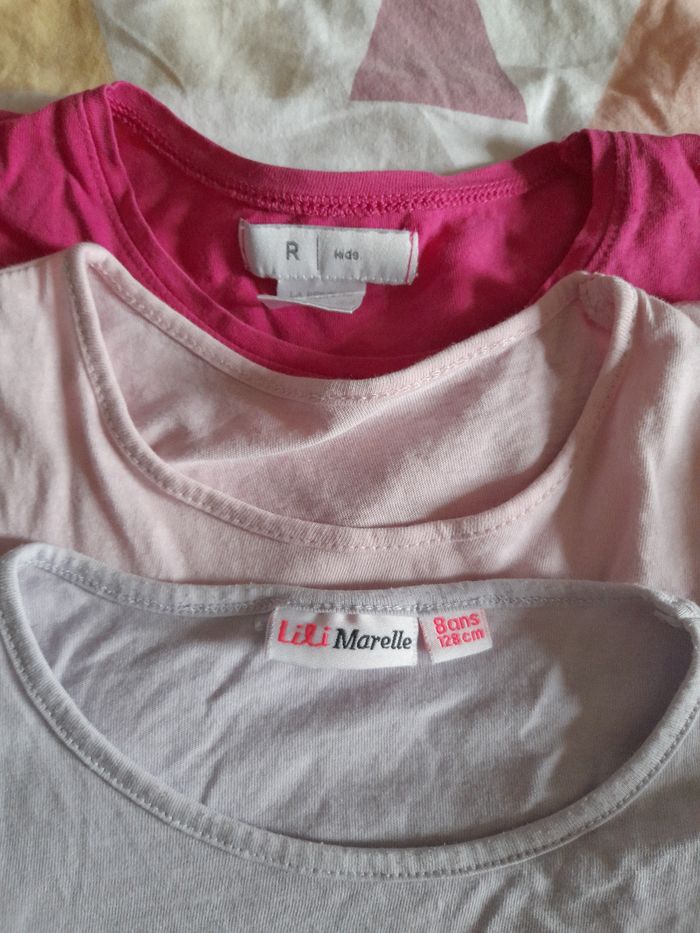 Lot de 3 Tee-shirt 8 ans fille - photo numéro 2