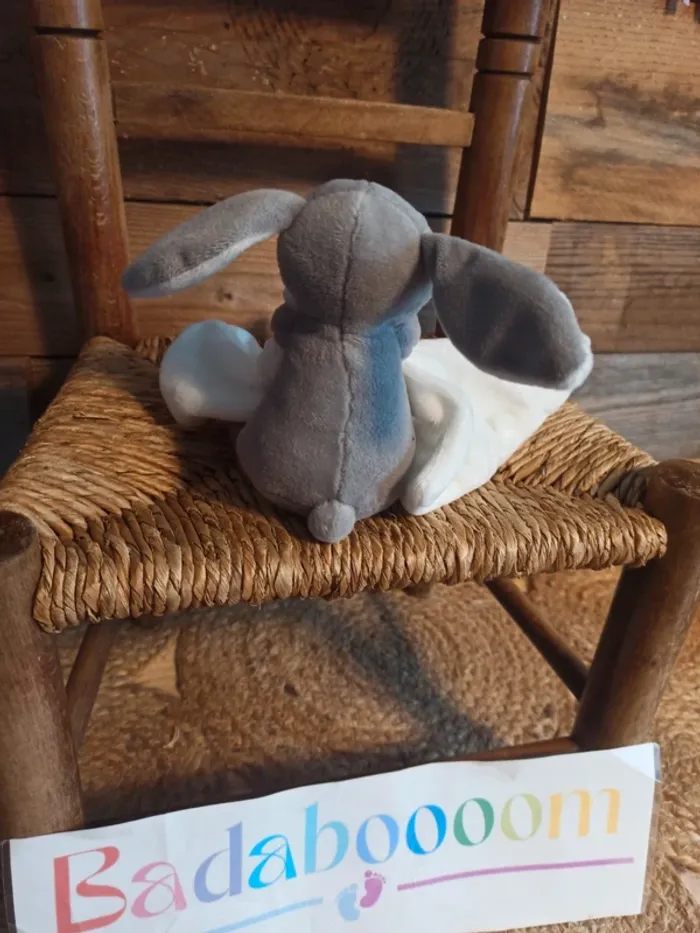 Doudou lapin Jacadi gros blanc tbe - photo numéro 5