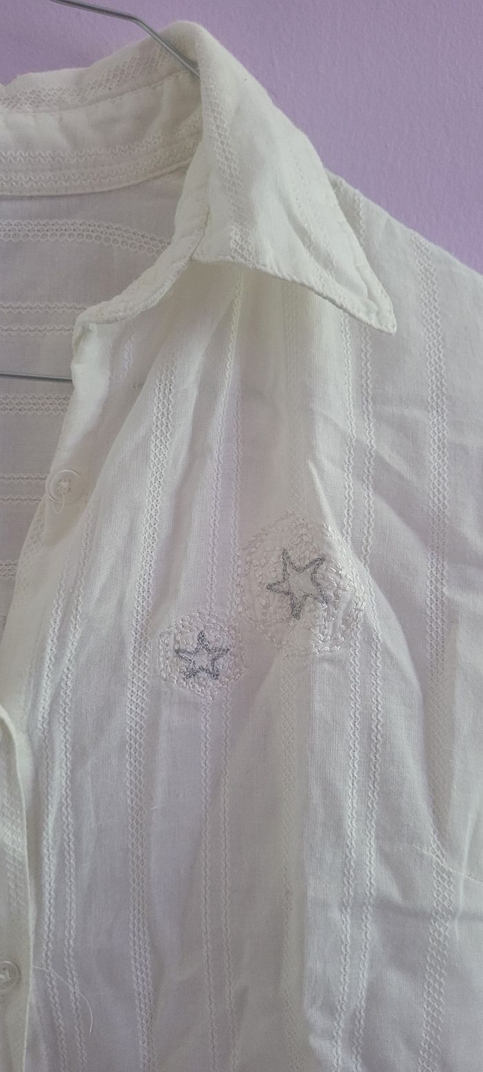Tunique crème clair en 100% coton - photo numéro 3