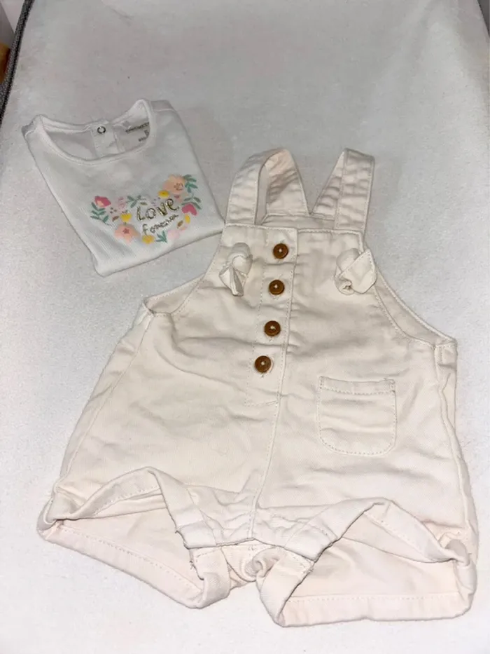 Ensemble d’été bébé fille taille 6mois