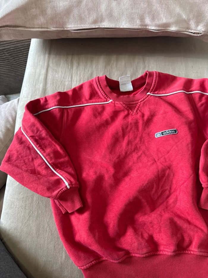 Pull adidas rouge - photo numéro 3