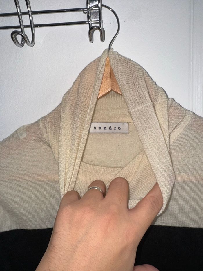 Pull col roulé Sandro taille XS - photo numéro 2