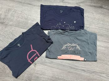 Lot de 3 hauts t-shirt fille 5 ans