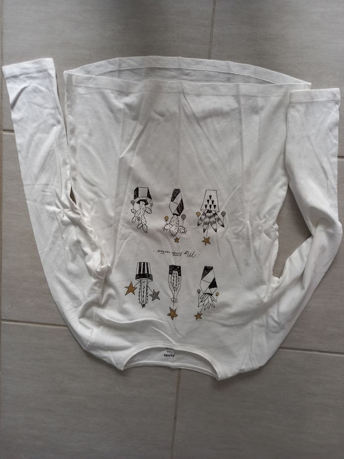 Tee-shirt manches longues kiabi