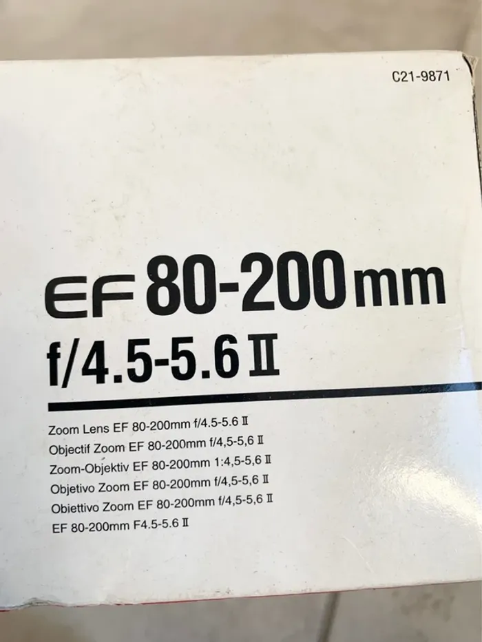 Objectif canon EF 80-200mm f/4.5-5.6 II - photo numéro 3