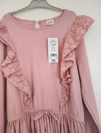 🌸 Robe Tape à l'oeil neuve rose poudré - Taille 12 ans 🌸