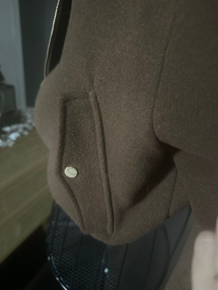 Manteau veste fourrure marron Zara - photo numéro 9