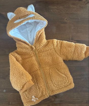 Manteau veste polaire renard