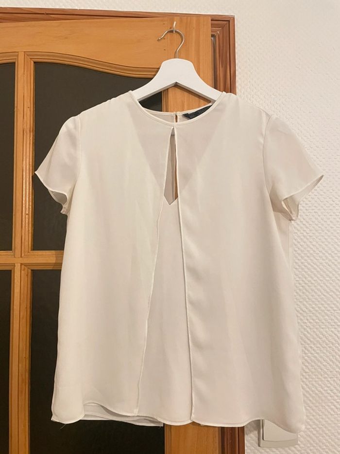 Lot de 2 blouses légères blanches - photo numéro 2