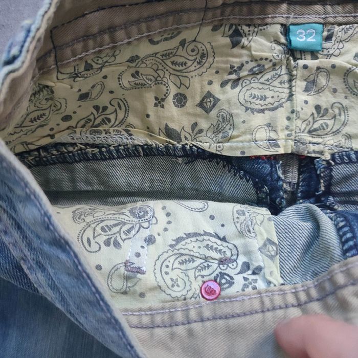 Bermuda large baggy short vintage jeans denim hip hop streetwear Ecko y2k 2000 taille 32us fr42 - photo numéro 10