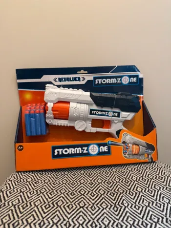 Pistolet Storm-zone 27cm + 12 fléchettes en mousse - 6 ans et +