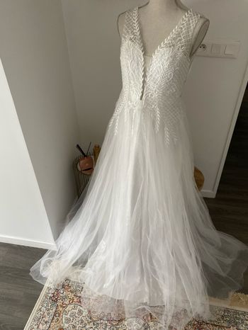 Robe blanche bohème