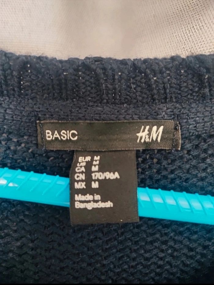 Robe pull bleu marine H&M taille M - photo numéro 2