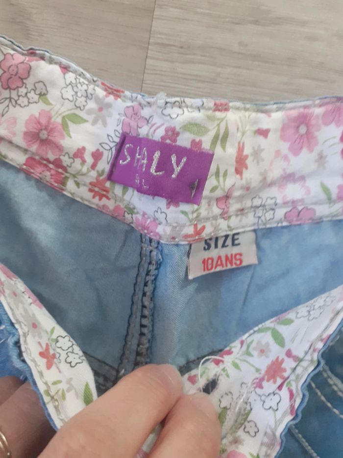 Pantacourt jeans souple 10ans - photo numéro 3