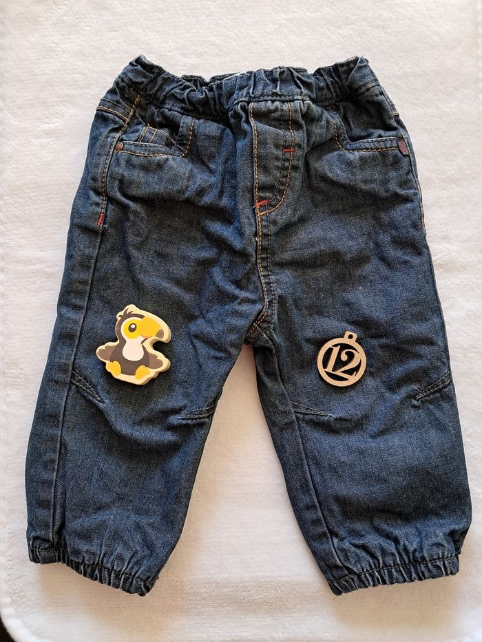 Pantalon jeans épais taille 12mois