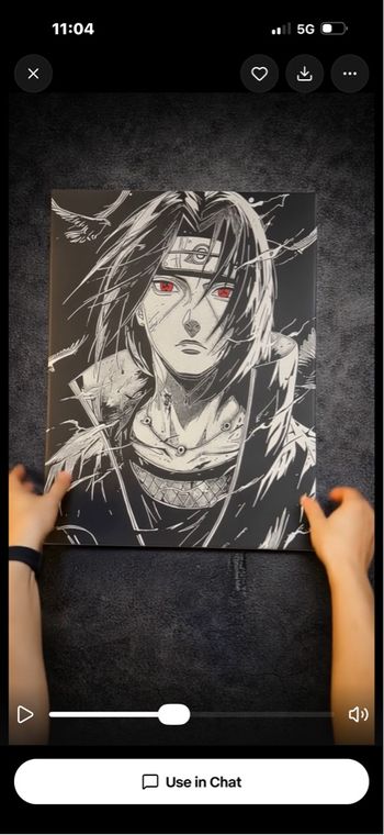 Tableau Itachi de Naruto 