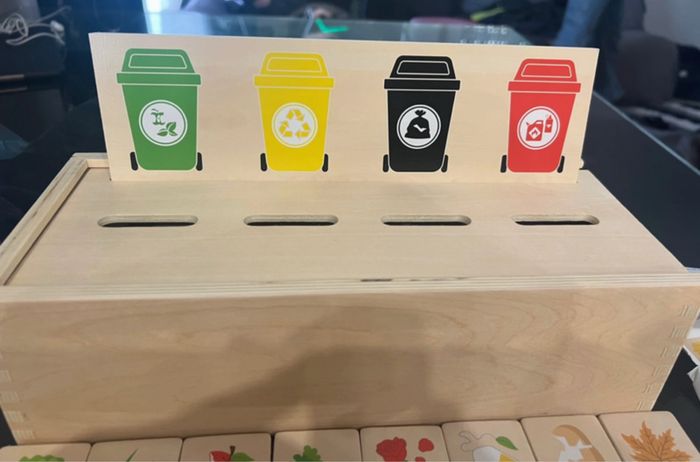 jeu en bois le tri sélectif - photo numéro 2