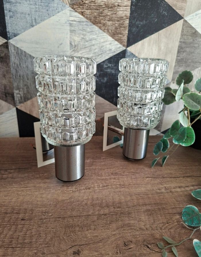 Paire d'Appliques Murales Targetti Sankey - Design Italien des Années 1960/ 1970