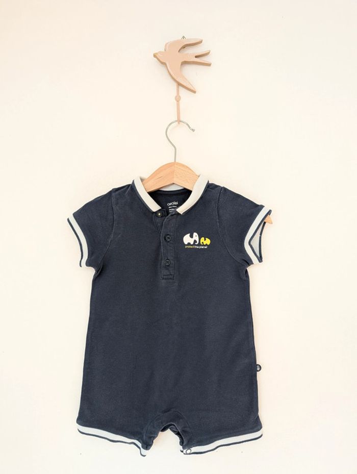 Barboteuse / combinaison polo Obaïbi 12 mois