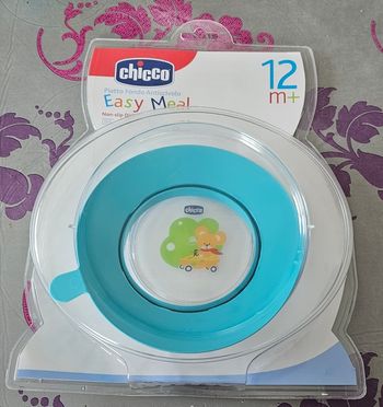 Assiette bébé à fond anti dérapant neuve chicco