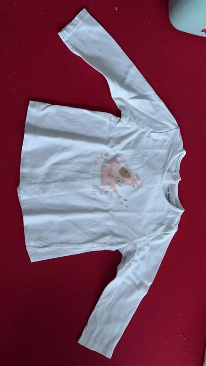Haut manches longues bebe fille