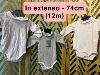 Lot bodies fille 74cm