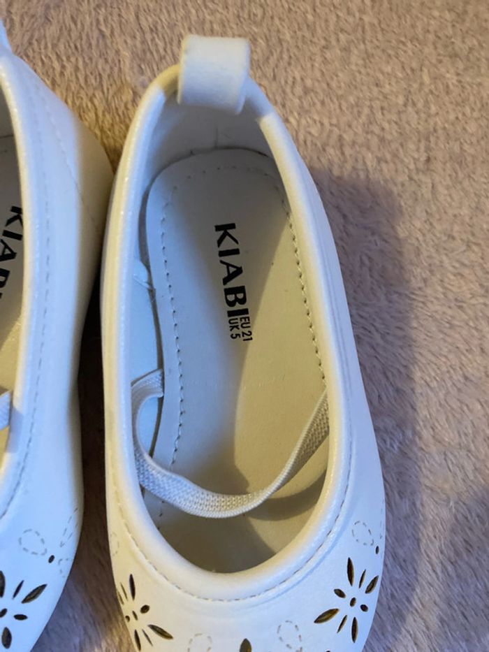 Ballerine blanche pointure 21 kiabi - photo numéro 3