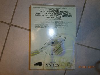 Boîte de 10 sacs aspirateur pour divers modèles