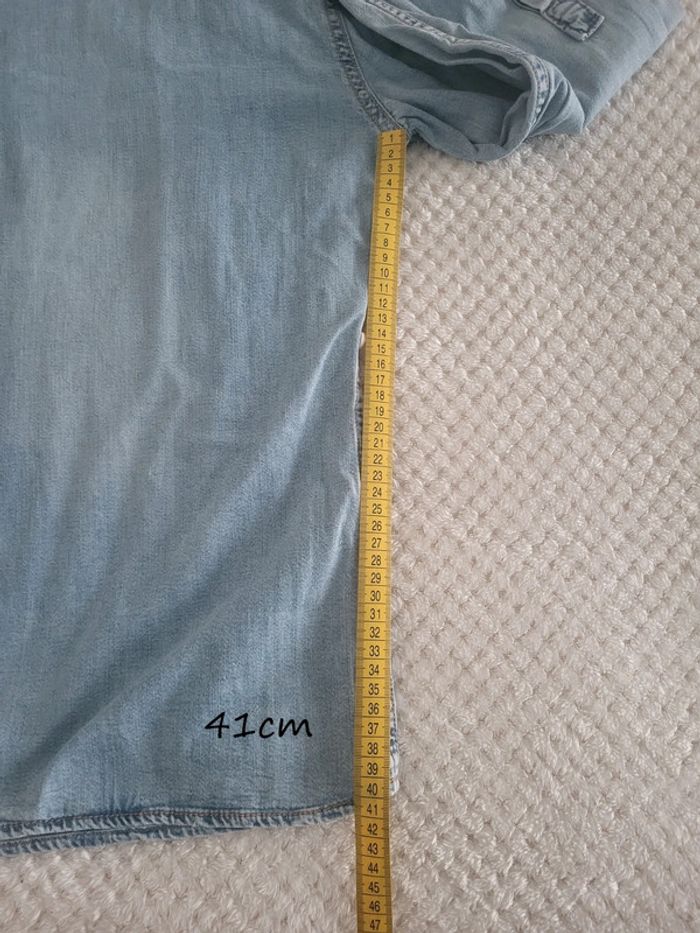 Chemise jean zara oversize taille M peut convenir à un L - photo numéro 4
