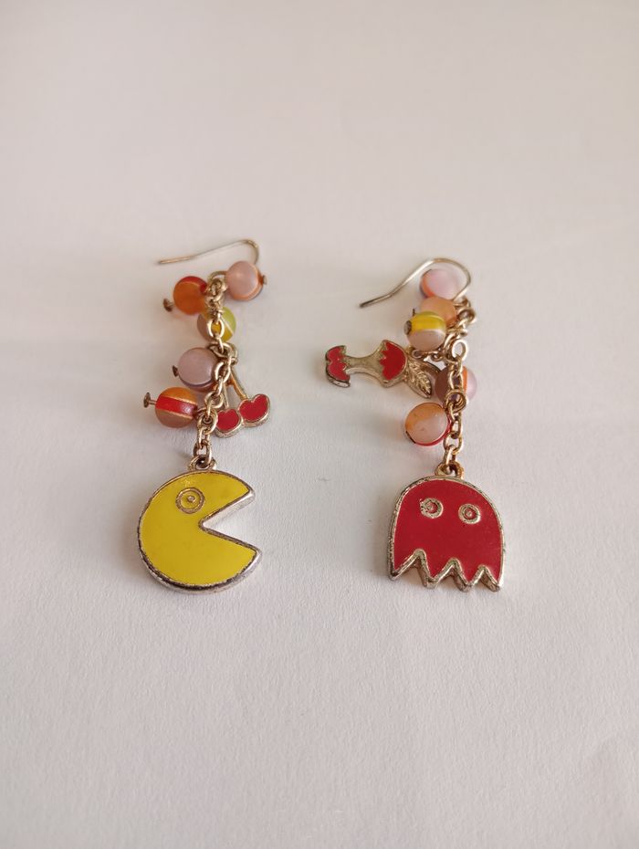 Boucles d'oreille PacMan