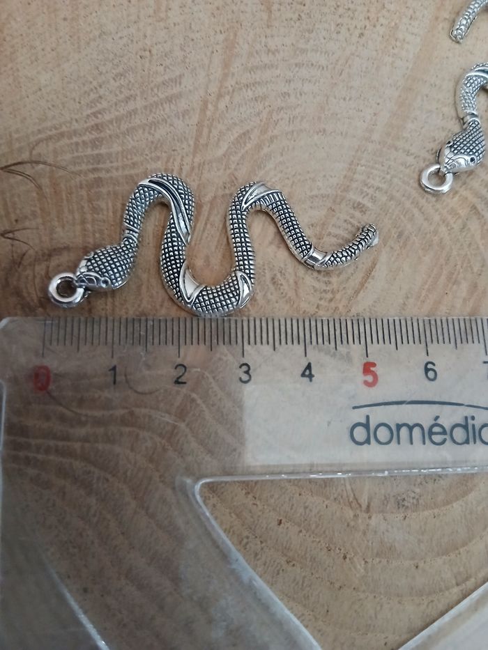 Lot de 6 pendentif serpent - photo numéro 3