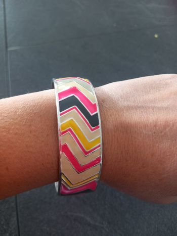 Bracelet métal rose et jaune