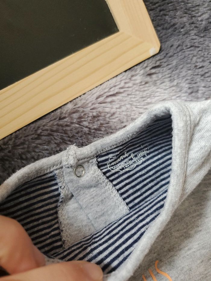 Tee shirt manches longues bebe 1 mois - photo numéro 3