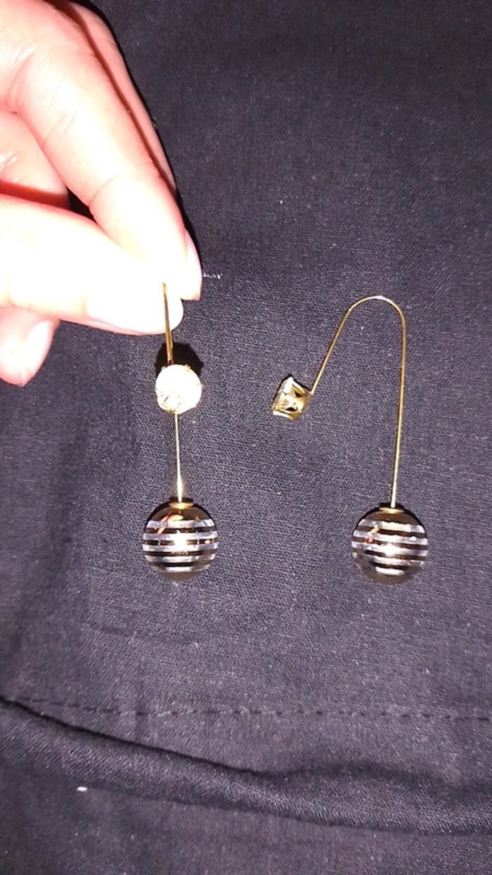 Boucles d'oreilles pendantes - photo numéro 3