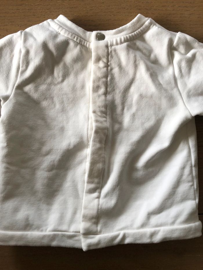 Pull blanc Jacadi 12 mois - photo numéro 5
