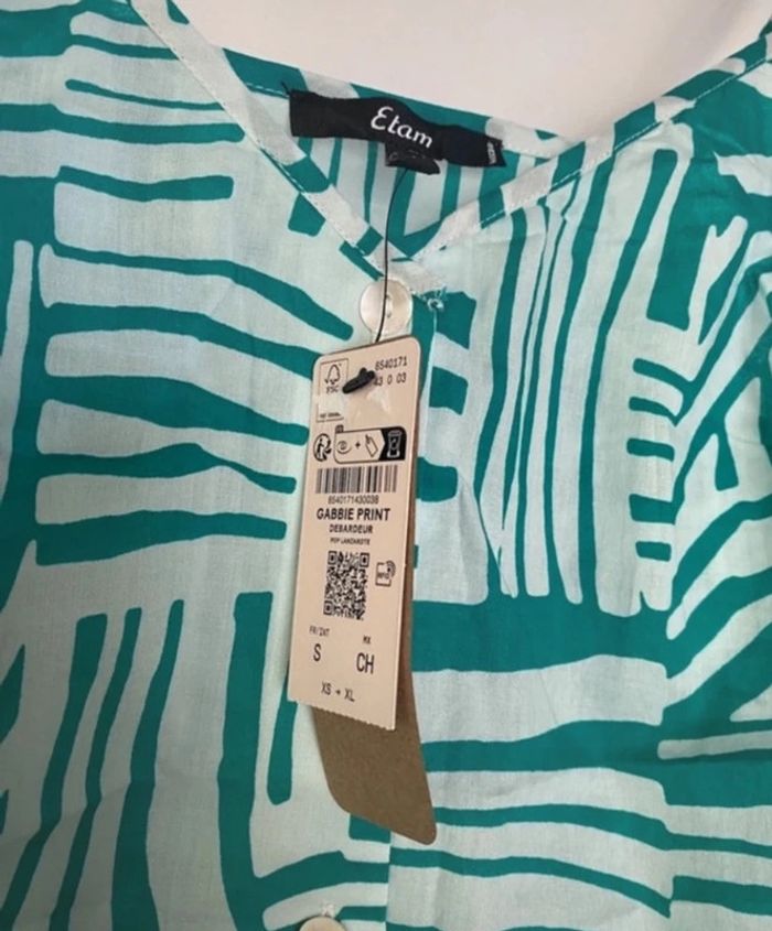 Haut top tunique à bretelles Etam taille S Neuve - photo numéro 4