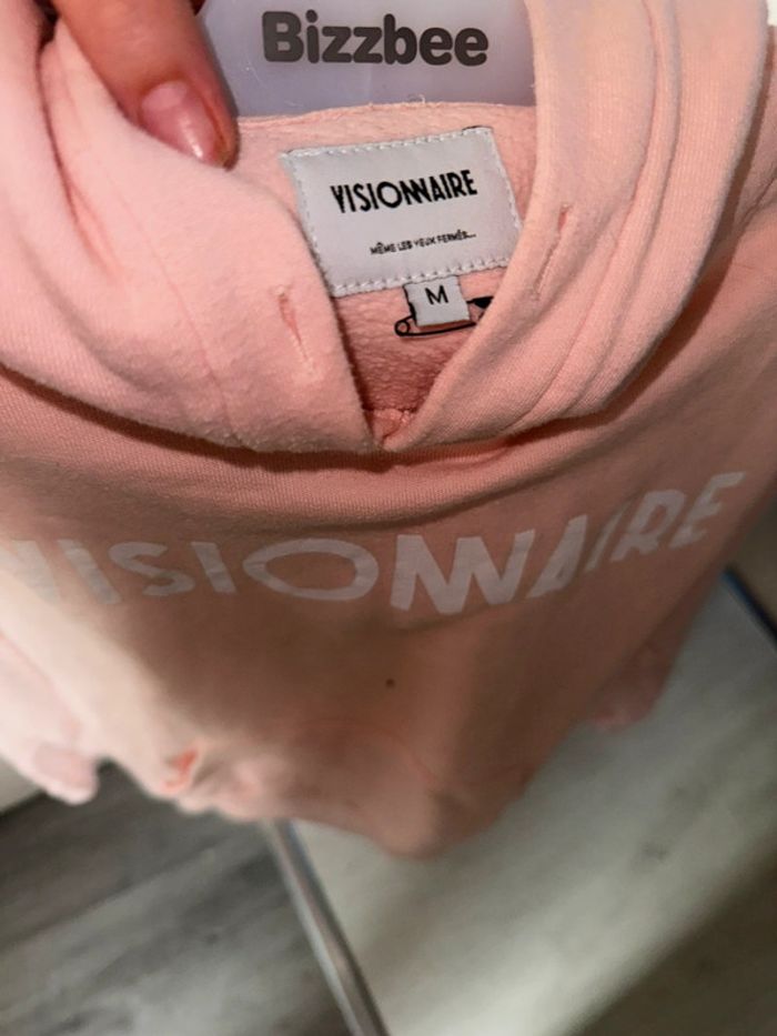 Sweat-shirt Visionnaire rose - photo numéro 3