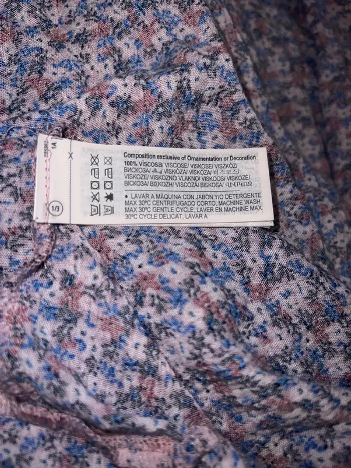 Robe longue floral fendu Taille M - photo numéro 9