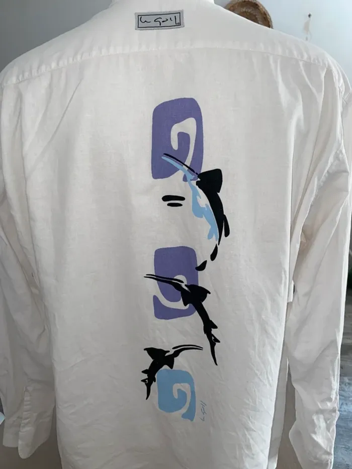 Chemise col Mao, taille L - photo numéro 3