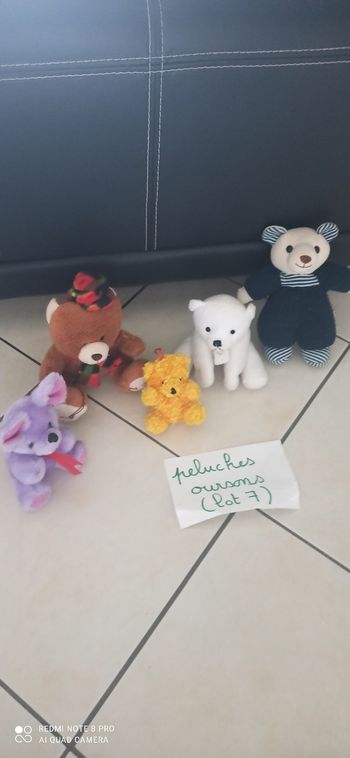 Lot de peluches ourson